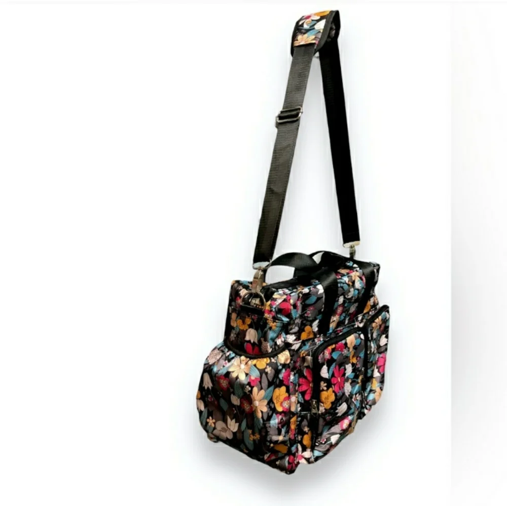 TREND LAB Floral Print Diaper Duffle Bag